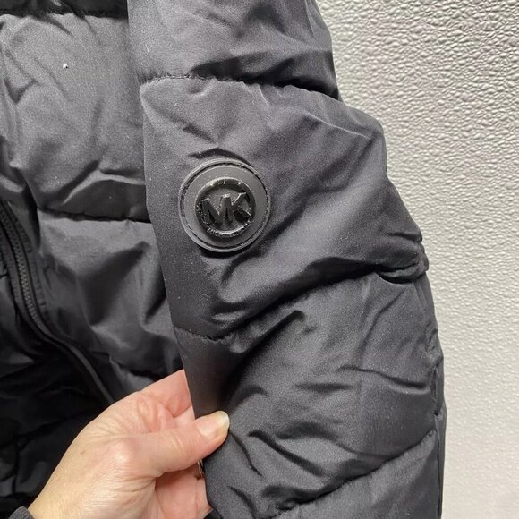 NEW MICHAEL KORS Mens Clarkson Packable Quilted Hooded Jacket Size XL Black - Picture 6 of 11